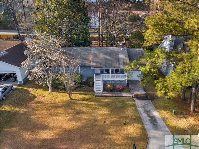 birds eye view of property