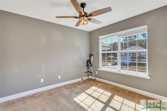 469 Nashview Trl, Allenhurst, GA 31301 - carpeted spare room with ceiling fan and baseboards