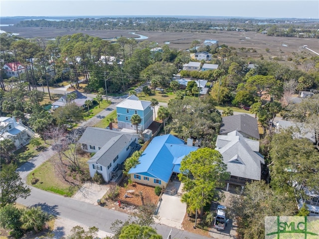 bird's eye view featuring a residential view