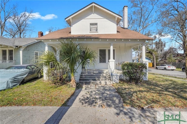 bungalow-style house with a porch