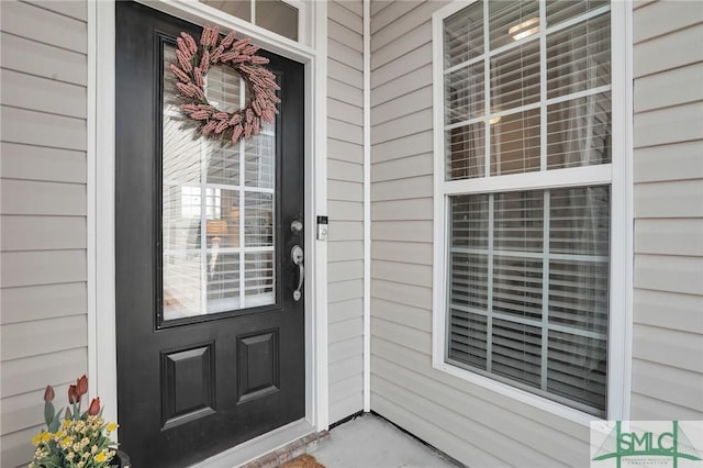 property entrance with a porch