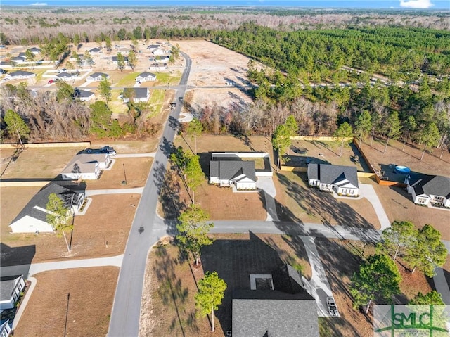 bird's eye view featuring a residential view