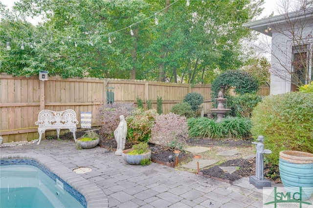 202 E 49th St, Savannah, GA 31405 - view of pool featuring a patio area and a fenced backyard