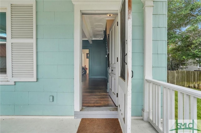 view of property entrance