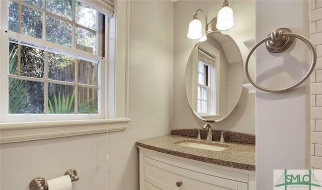 bathroom featuring vanity