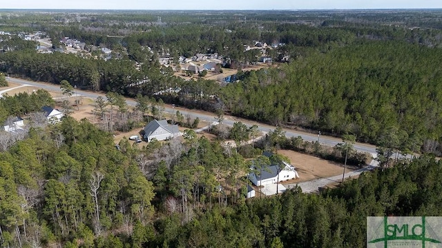 aerial view with a view of trees