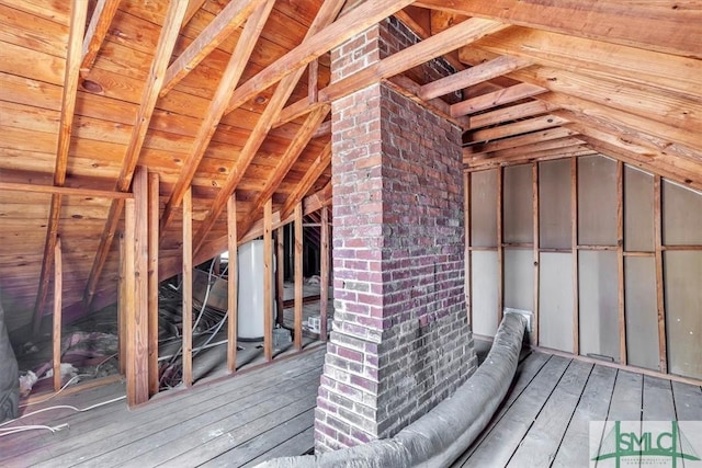 501 Atkinson Ave, Savannah, GA 31404 - unfinished attic with water heater
