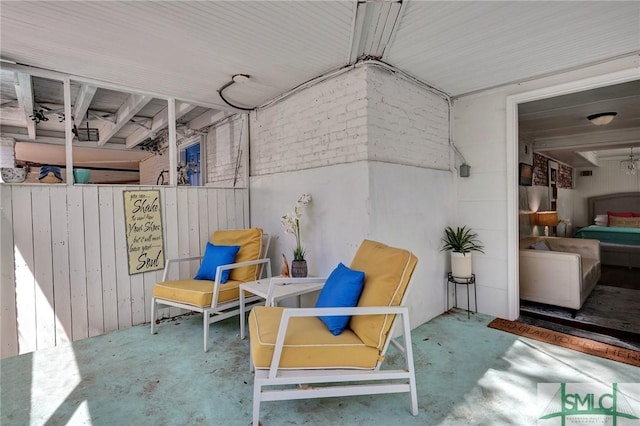 view of patio / terrace with fence