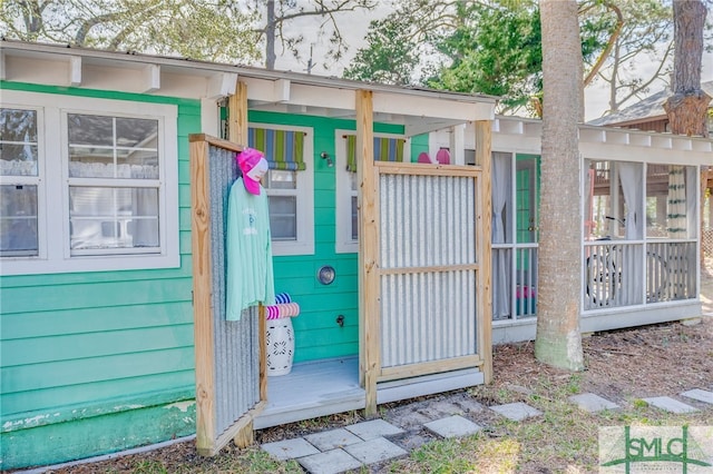 view of outbuilding