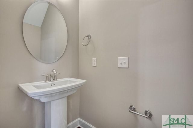 bathroom with a sink