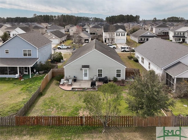 birds eye view of property featuring a residential view