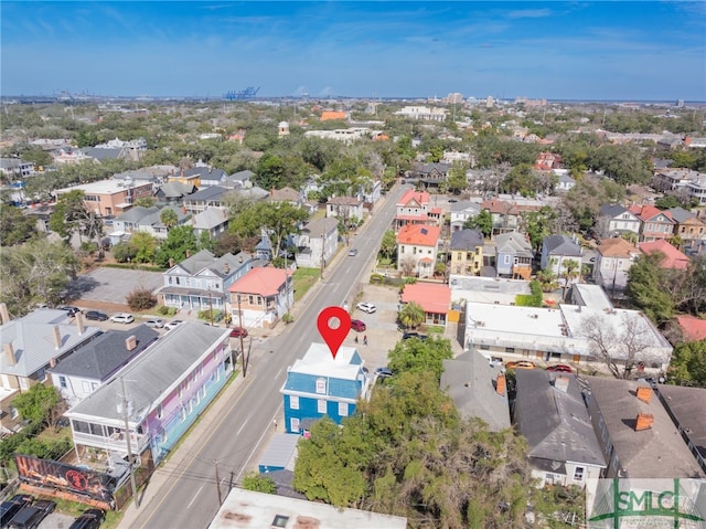 birds eye view of property featuring a residential view