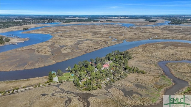 126 Grove Point Island Rd, Savannah, GA 31419 - drone / aerial view of a large body of water