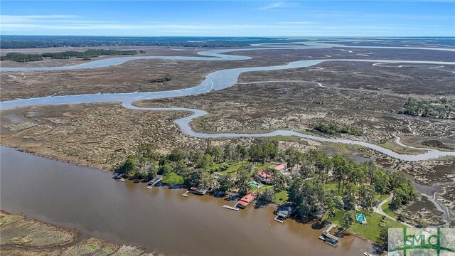 126 Grove Point Island Rd, Savannah, GA 31419 - bird's eye view of a large body of water