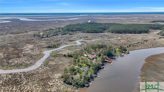 126 Grove Point Island Rd, Savannah, GA 31419 - drone / aerial view of a large body of water