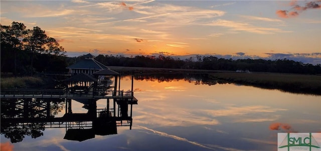 126 Grove Point Island Rd, Savannah, GA 31419 - dock featuring a water view
