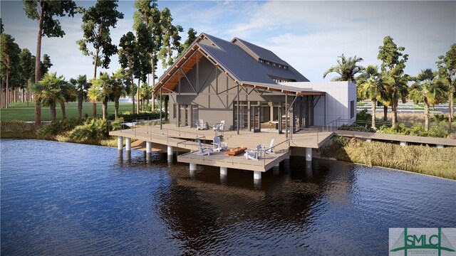 323 Birch Dr, Richmond Hill, GA 31324 - dock area with a water view