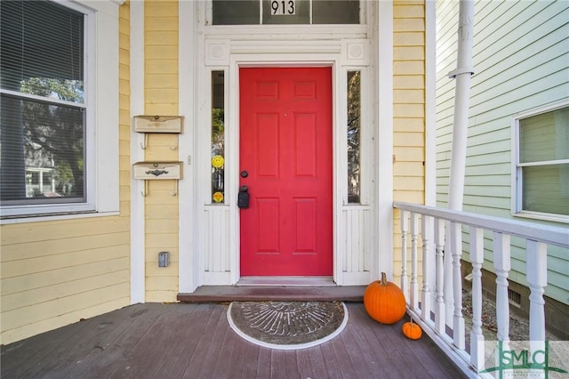 view of entrance to property