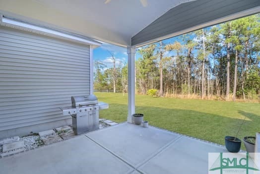 view of patio / terrace with a grill