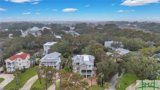 bird's eye view with a residential view