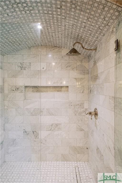 details with a shower stall