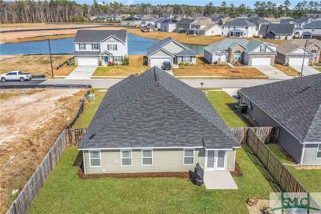 drone / aerial view featuring a residential view