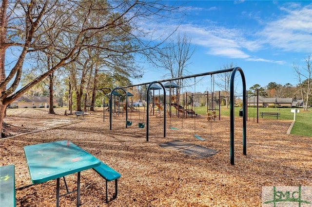 view of communal playground