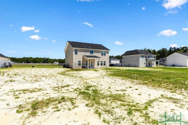 view of rear view of property