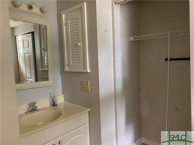 bathroom featuring vanity