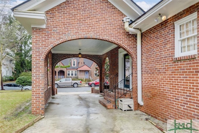 view of patio with entry steps