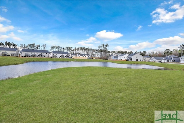 view of water feature featuring a residential view