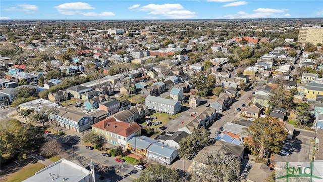 bird's eye view featuring a residential view