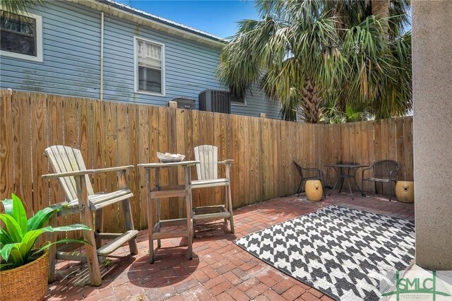 view of patio / terrace with fence