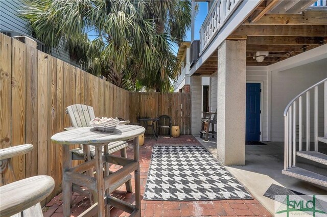 view of patio / terrace with fence private yard