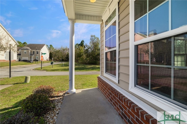 view of patio / terrace featuring covered porch