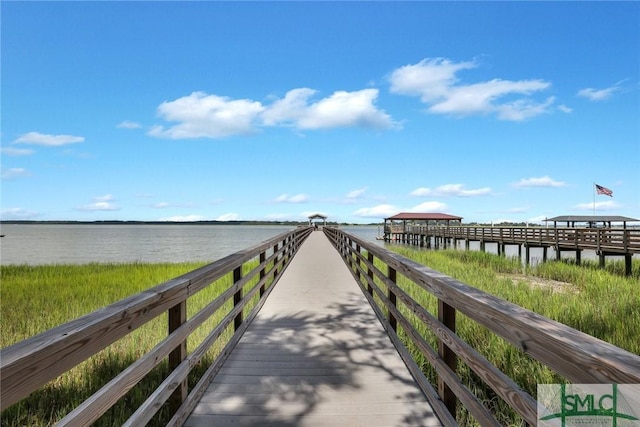 105 Carlton Rd, Savannah, GA 31410 - dock area featuring a water view