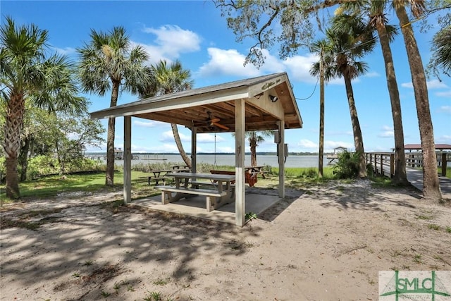 105 Carlton Rd, Savannah, GA 31410 - view of home's community featuring a gazebo and a water view