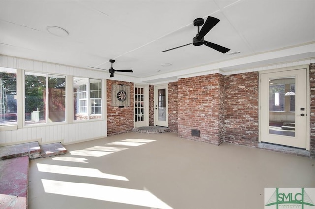 105 Carlton Rd, Savannah, GA 31410 - view of patio with a ceiling fan