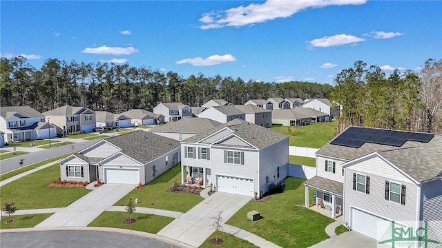 birds eye view of property featuring a residential view