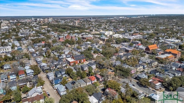 drone / aerial view featuring a residential view