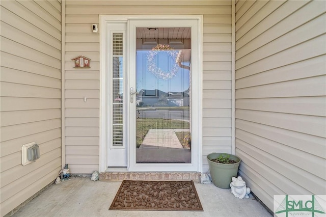 view of entrance to property