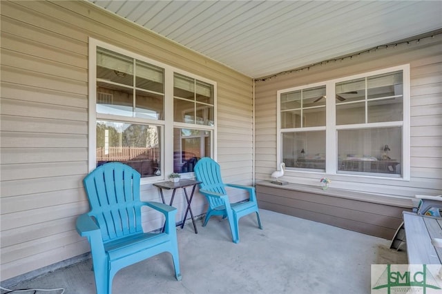 view of patio / terrace featuring a porch