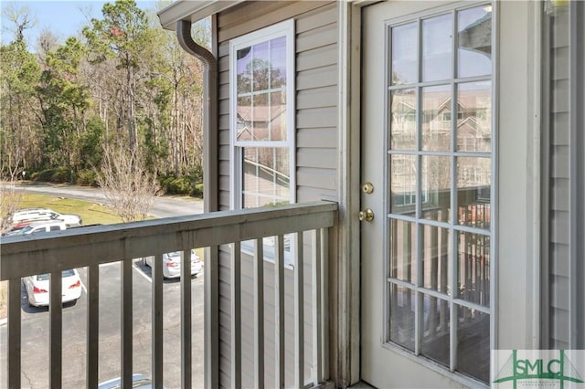 view of balcony