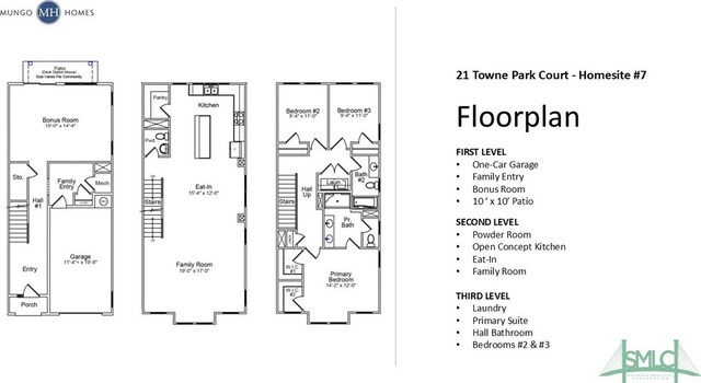 21 Towne Park Ct, Rincon, GA 31326 - home floor plan