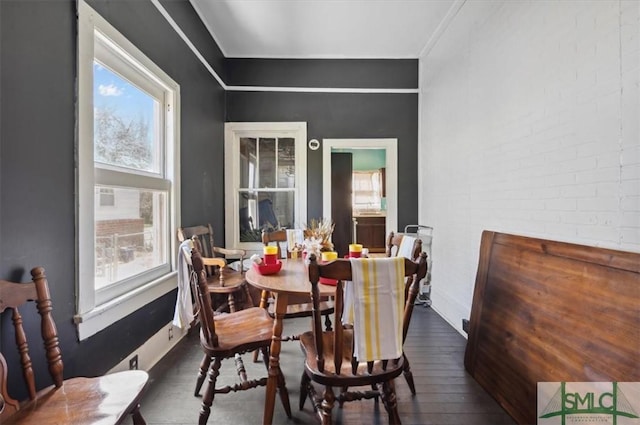 dining room featuring hardwood / wood-style flooring