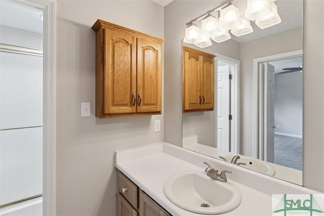 bathroom featuring vanity