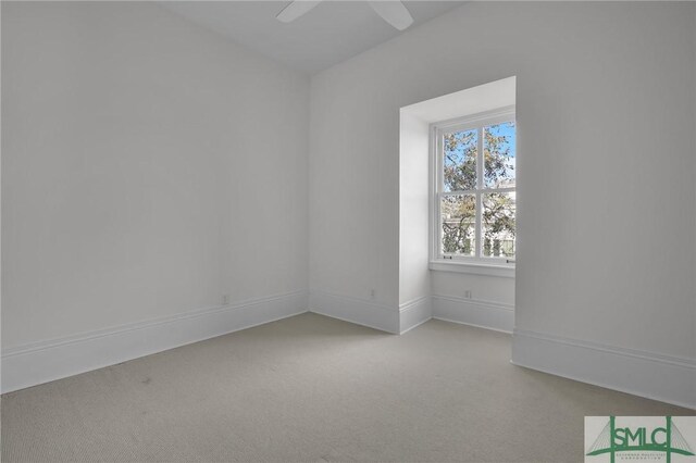 114 W Bolton St, Savannah, GA 31401 - carpeted spare room with a ceiling fan and baseboards