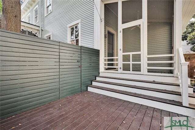114 W Bolton St, Savannah, GA 31401 - view of deck