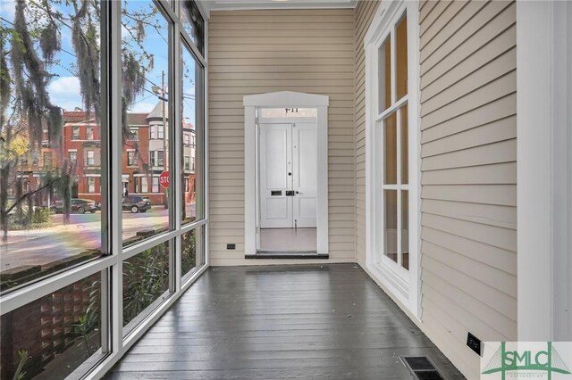 114 W Bolton St, Savannah, GA 31401 - view of unfurnished sunroom