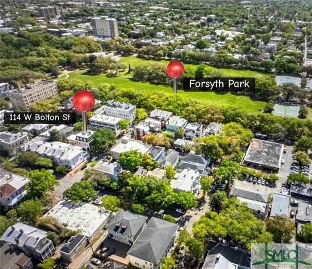 114 W Bolton St, Savannah, GA 31401 - aerial view